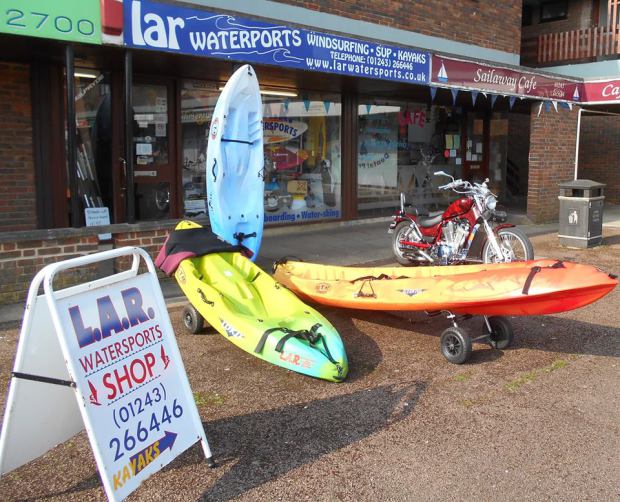 LAR watersports shop front
