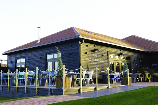 The outside of The Boat House Cafe