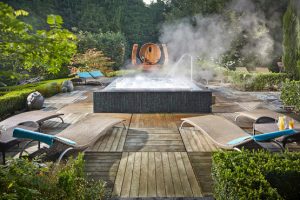 Utopia Spa hot tub, sauna and loungers