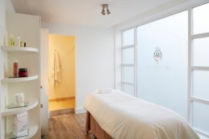 The Waterbeach spa and beauty treatment room at Goodwood