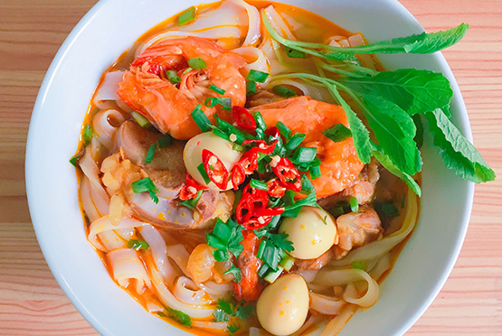 Noodle seafood dish at Royal Thai Taste