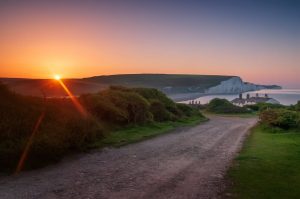 Sunrise over the Seven Sisters cliffs