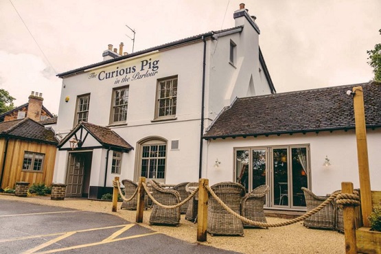The front of The Curious Pig in the Parlour