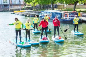 Paddleboarding lessons on Chichester Canal with TJ Boardhire
