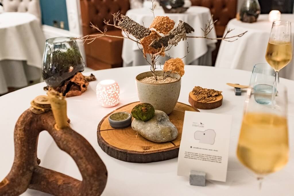 Woodland fine-dining experience at Restaurant Interlude