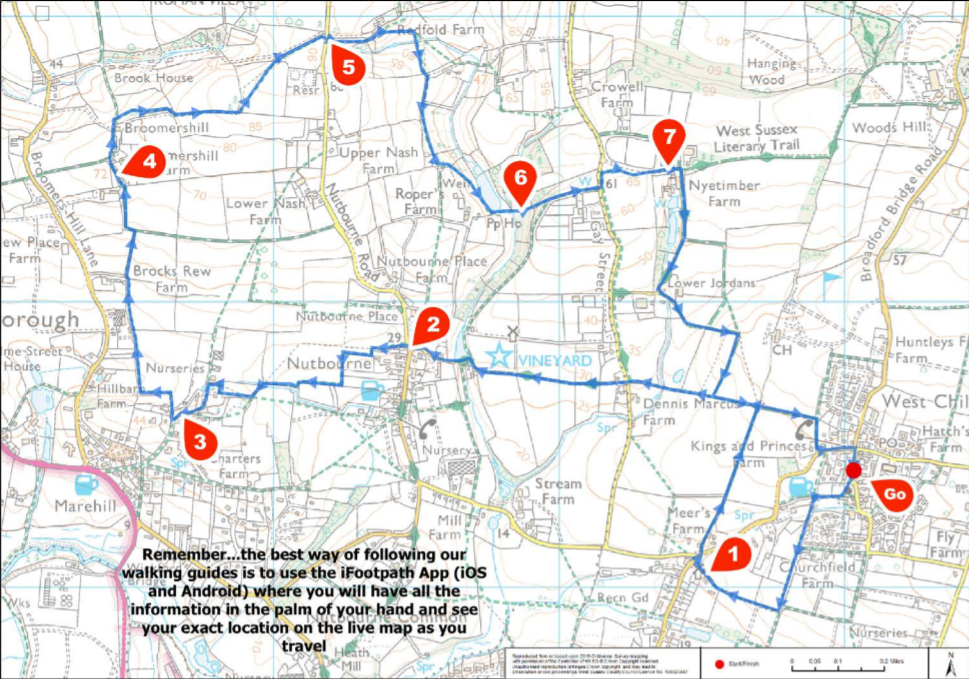 West Chiltington and Nutbourne map