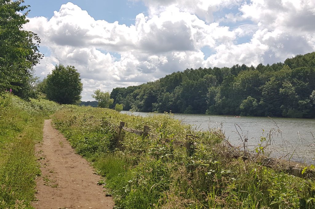 Walking path at Ardingly Reservoir