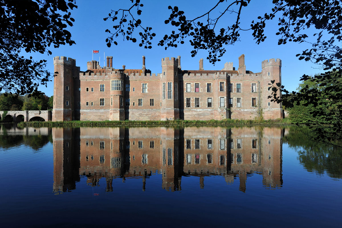 View of Herstmonceux Castle