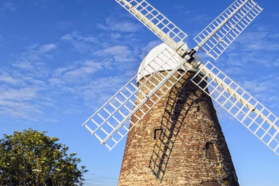The Halnaker Windmill on a summer's day